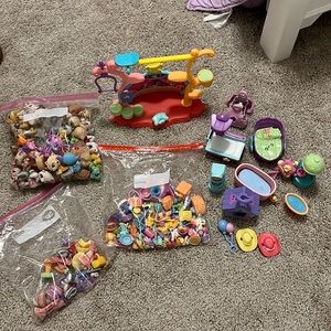 Lot of littlest pet shop toys
